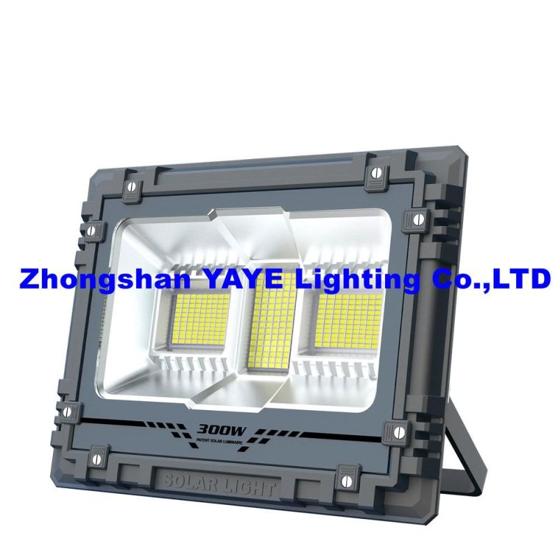 Yaye Hottest Sell 100W 32g Internal LED Camera Solar Flood Light with Control Modes: Time/Light Control+Radar Sensor+Remote Controller+Tuya APP/1000PCS Stock