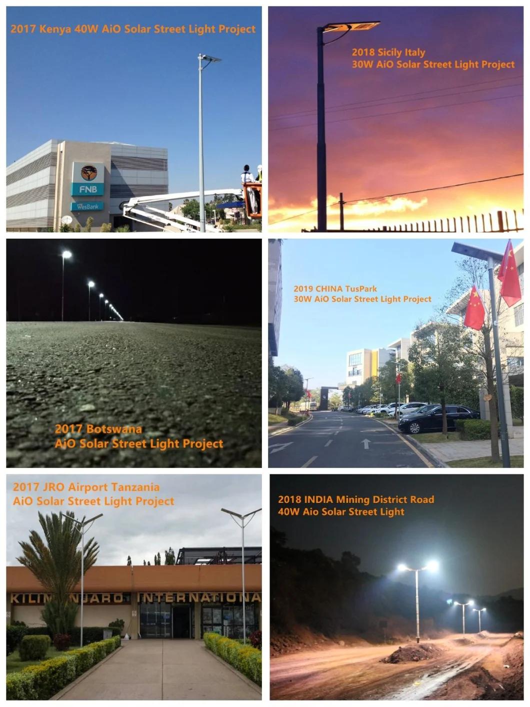 80W Integrated Solar LED Street Light Power Light Outdoor Lamp