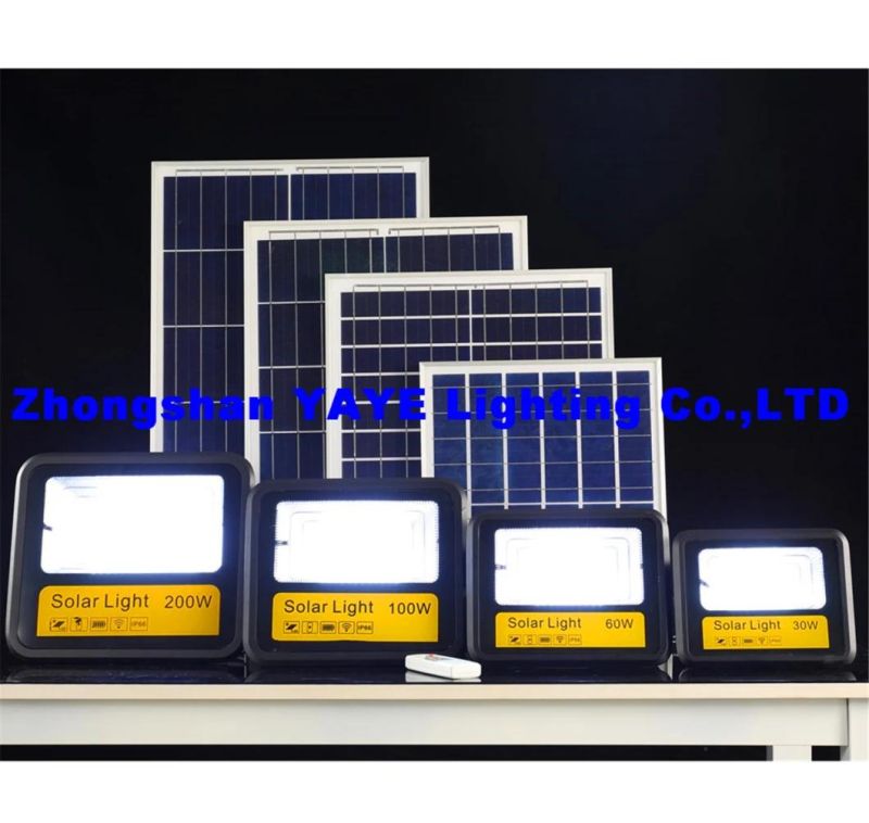 Yaye 2021 China Best Supplier/ Manufacturer of Solar LED Street Garden Road Light with 20W/30W/40W/50W/60W/90W/100W/120W/150W/200W/250W/300W/400W/500W