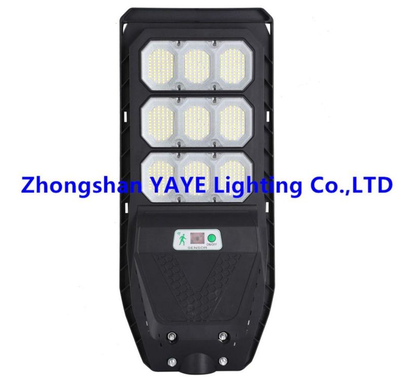 Yaye 2022 Hottest Sell Outdoor Waterproof 400W All in One Solar Street Road Wall Garden Lamp with 1000PCS Stock/Remote Controller/Radar Sensor/ 3 Years Warranty