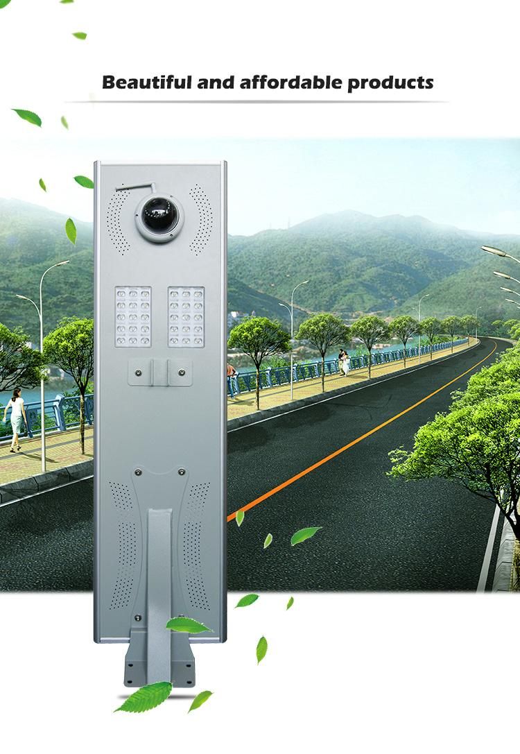 2MP 7inch Solar CCTV Camera 40W LED Solar Street Light