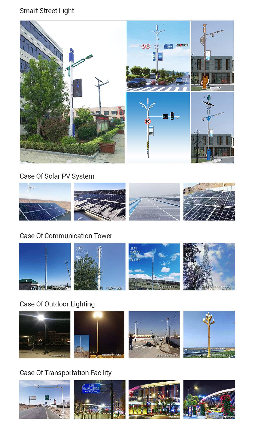 Outdoor Waterproof High Efficiency Energy Saving Waterproof IP65 LED Solar Street Light with Panel and Lithium Battery