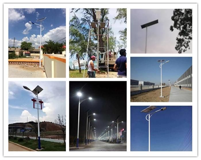 Hepu 40W/50W/60W/80W/100W/120W IP66 Outdoor Sensor LED Solar Street Light Factory