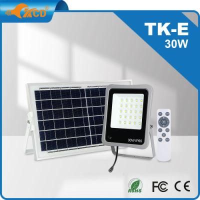 New Product 2022 Outdoor IP65 Waterproof SMD Exterior Sensor 30W Solar Flood Light