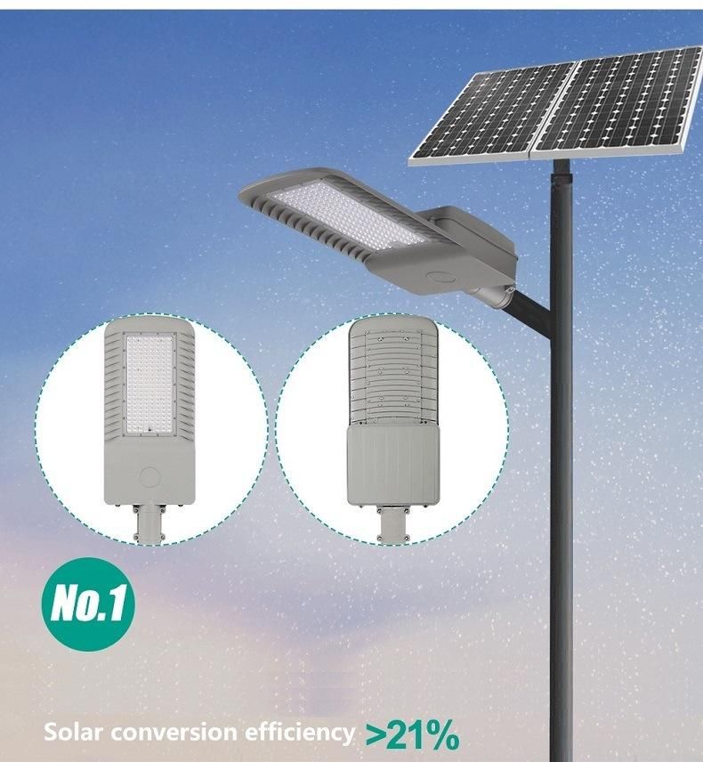 Factory Direct All-Aluminum Waterproof High Llight Efficiency Adjustable New Lithium Battery Solar Street Lights