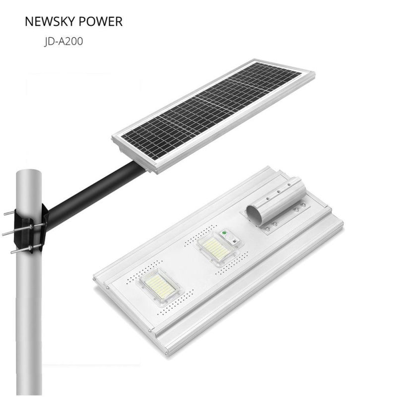 Jd-A200 Outdoor Motion Sensor Integrated All in One Solar Street Light 200W