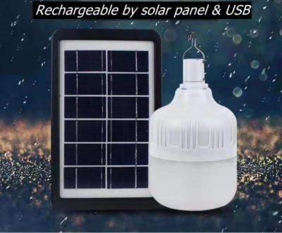 High Durability LED Solar Light Charging Bulb with Hook