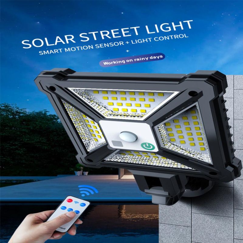 Etenda Waterproof All in One 100W200W400W ABS Outdoor Street Lights Remote Control Solar Street Lamp