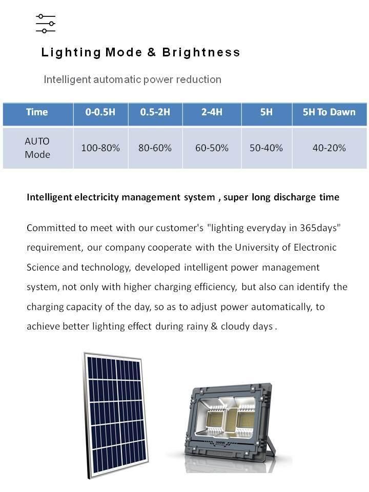 High Lumens Solar Flood Light with RGB Music Flash Lighting System