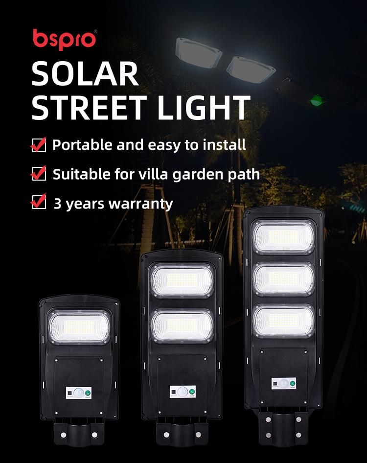 Bspro High Lumen Integrated Outdoor All in One LED Solar Street Light