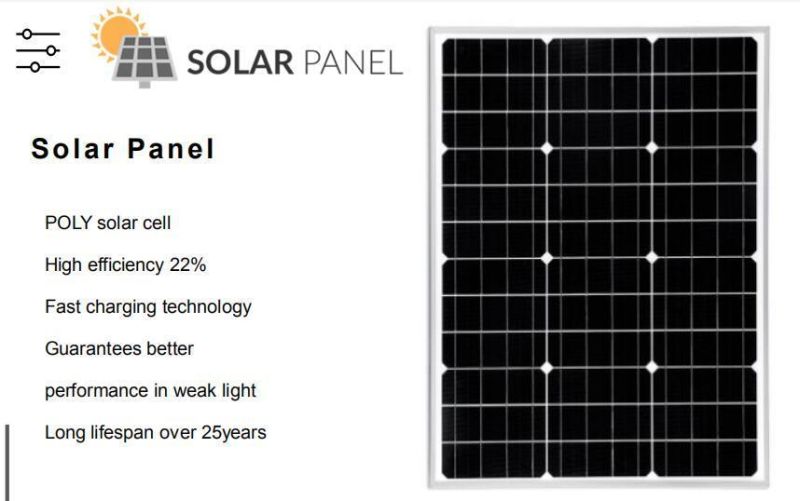 80W IP65 Project Split Panel Semi-Integrated Waterproof Mounted Solar Street Lights