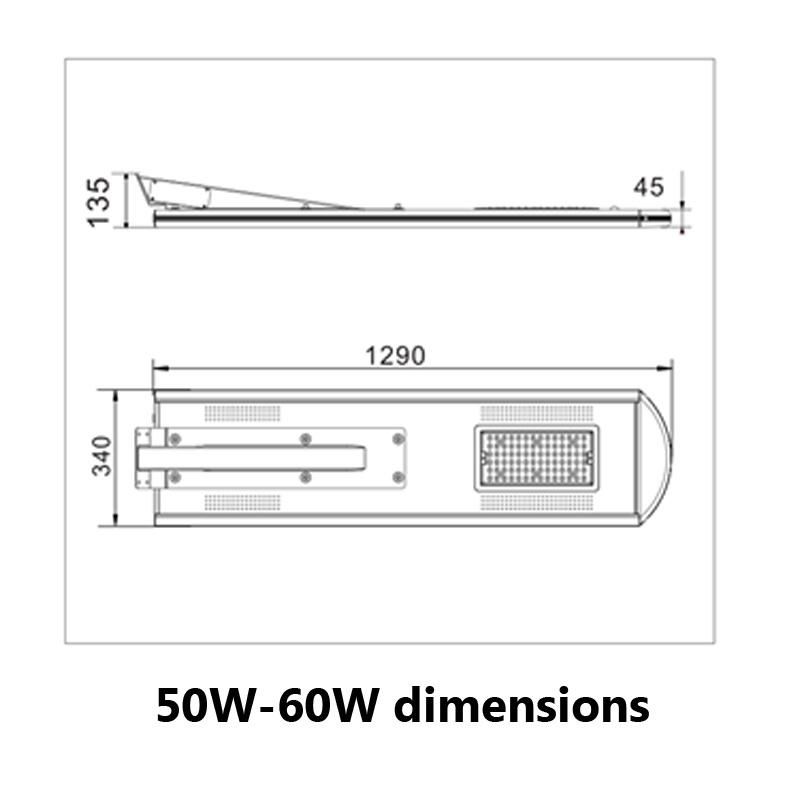 Bluetooth APP Control Energy Saving Wind Solar Street Light