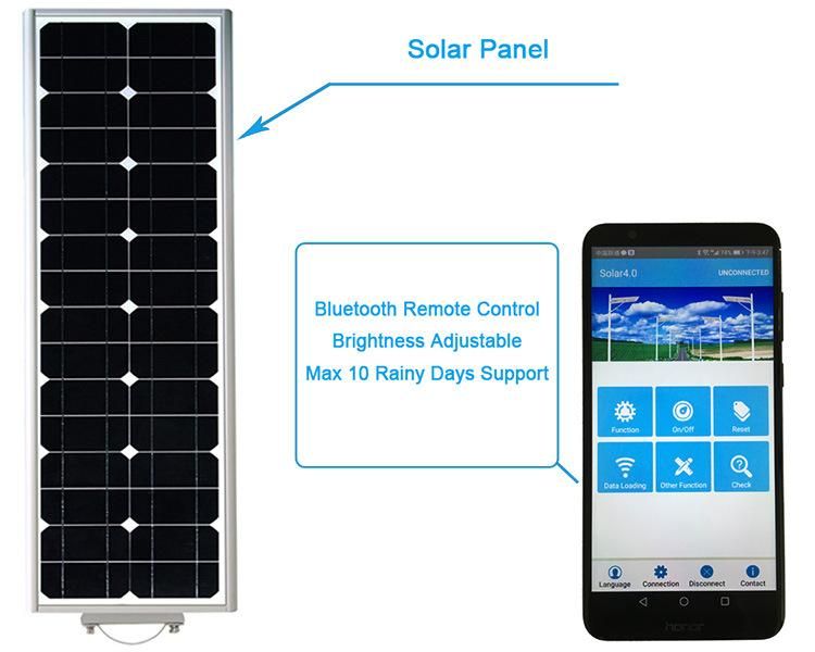 Commercial All in One Solar LED Street Light with Remote Control