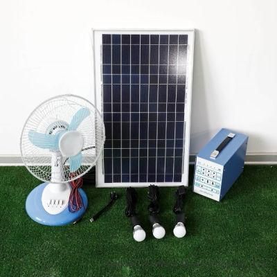 Portable 30W Solar Light Kit 2020 with LED Bulbs and Mobile Phone Charger