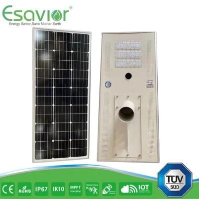 Esavior 60W All in One/Integrated LED Solar Street Lights PT Series for Public Lighting with TUV/Rosh/CE Certificate