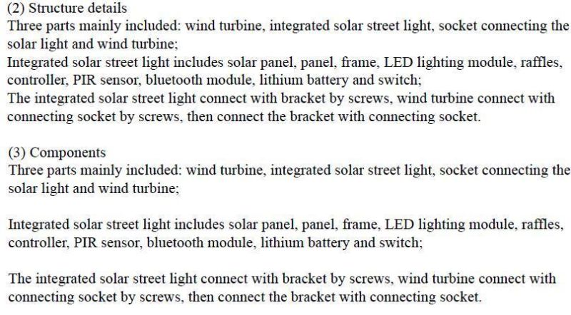 60W Hybrid Wind and Solar LED Street Light (SNH-060)