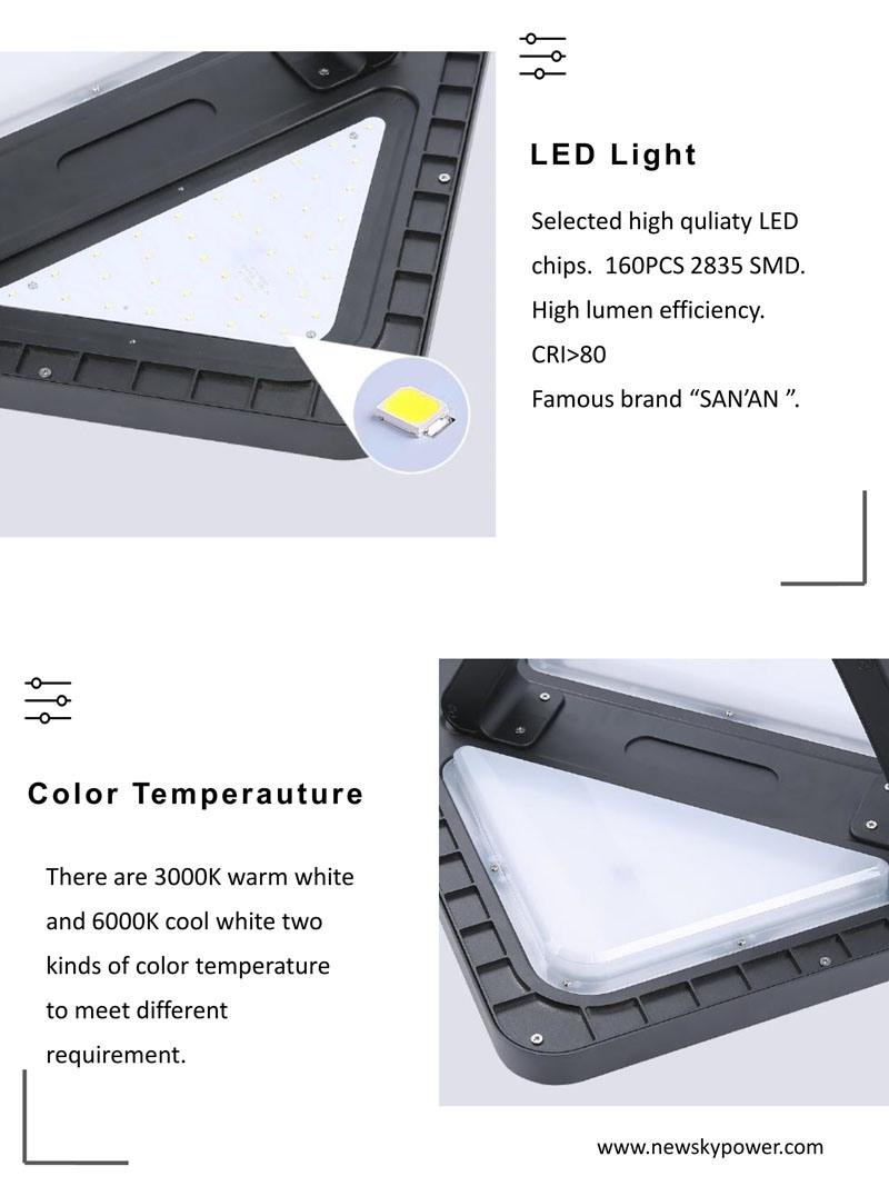 Outdoor Garden Plaza LED Lighting Solar Park Light for Landscaping