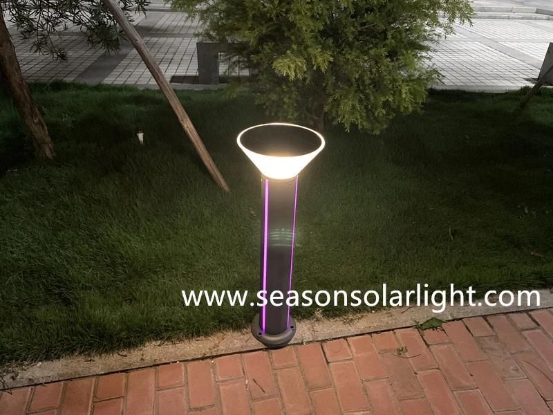 High Quality 5W Garden Pathway Light Smart Outdoor LED Solar Bollard Light with LED Light Strip