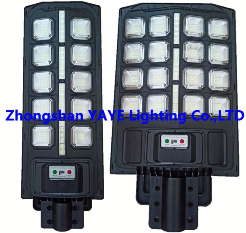 Yaye Hottest Sell 200W Outdoor Solar LED Street Garden Road Wall Light with Remote Controller/ 1000PCS Stock/ Radar Sensor/3 Years Warranty/ 100W-400W Available