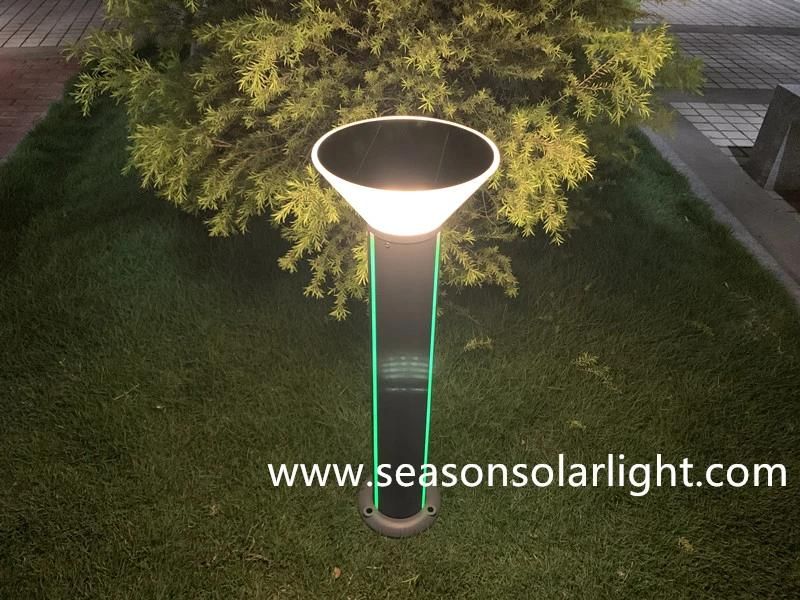 High Quality 5W Garden Pathway Light Smart Outdoor LED Solar Bollard Light with LED Light Strip