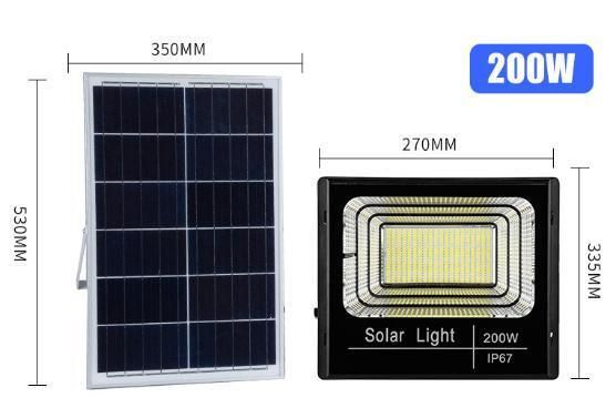 Outdoor IP67 Remote Control 100W Solar LED Flood Light