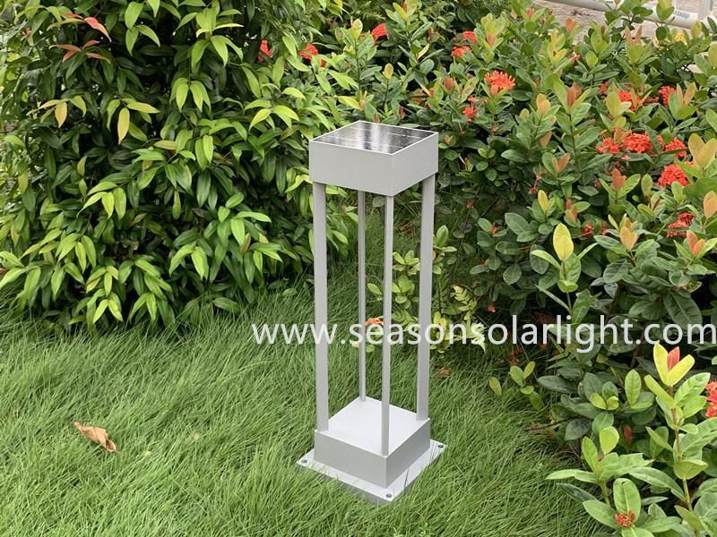 New Round Solar Style LED Lamp Aluminum Outdoor Lighting Solar Garden Lamp with LED Lights