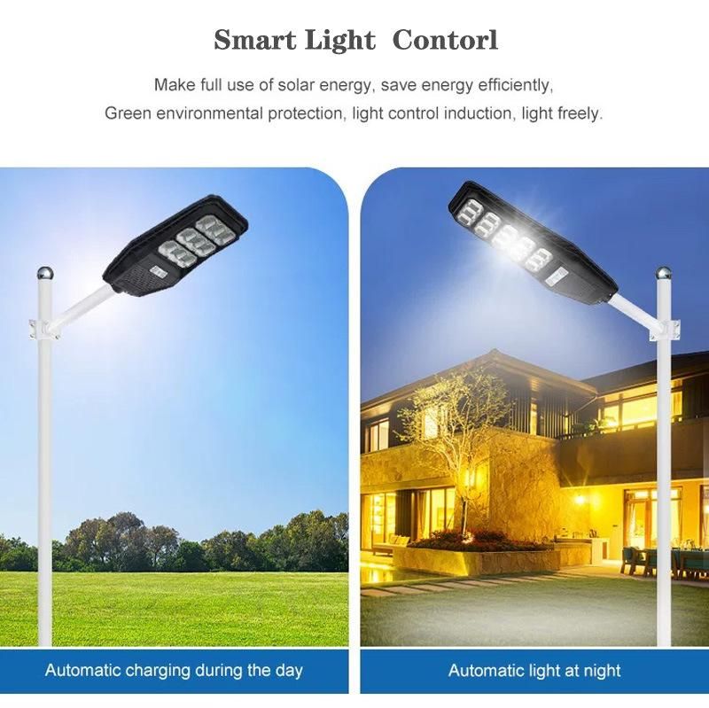 Remote Control Solar Battery Power Panel Lights System Outdoor 100W 200W 300W Integrated All in One LED Solar Street Light