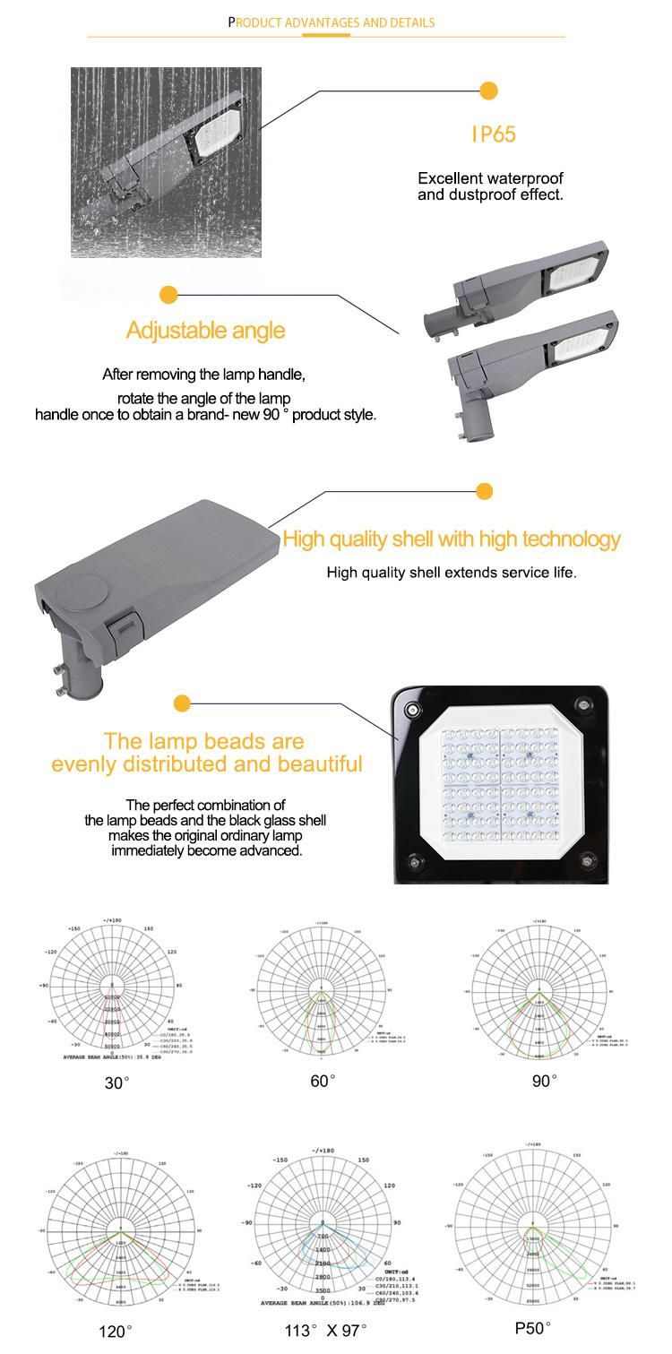 120W 240W IP66 Garden Lamp LED Road Light