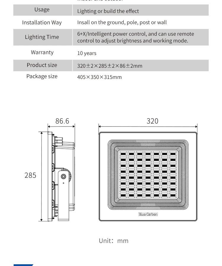 50W Wholesale Pure White Integrated LED Outdoor Solar Flood Light Park Garden Yard Lighting