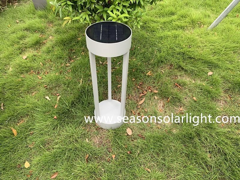 New LED Outdoor Lighting Solar Products LED Solar Bollard Light with Warm + White LED Light