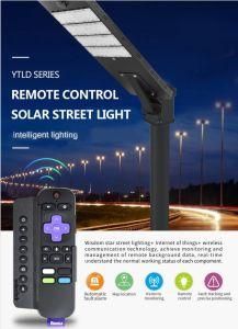 Outdoor 55W LED Solar Street Lights, Wireless Waterproof Motion Sensor All in One Solar Street LED Lights