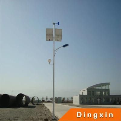 15m Solar LED Street Lamp with 120W LED Lamp and Battery on Top