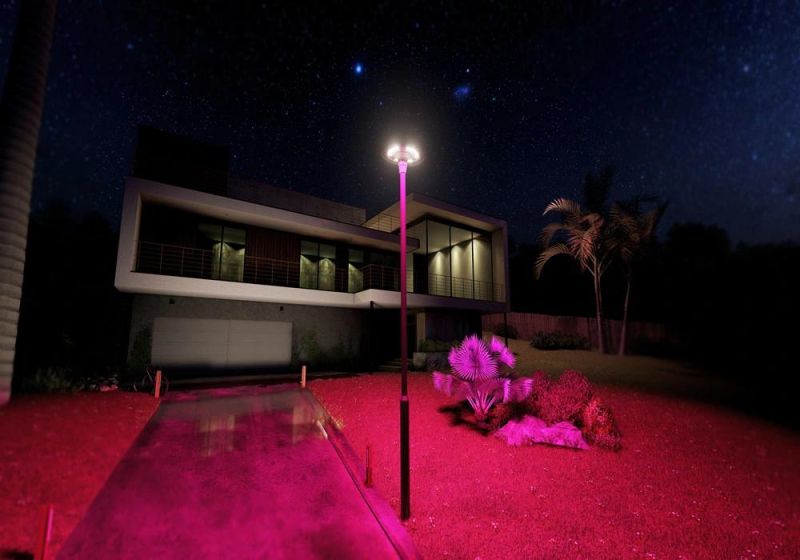 LED Pole Top Light UFO Unique Design Solar Garden Decorative Lights