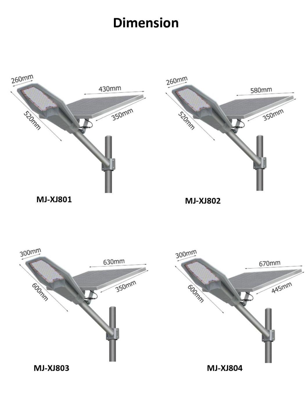 100W 200W 300W 400W IP65 Integrated Intelligent All in One Solar LED Street Light Outdoor Lighting Solar Street Light