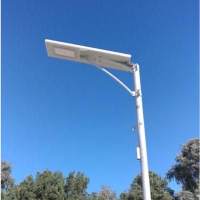 30W Cool White Bridgelux LED Integrated Solar Street Light Pole