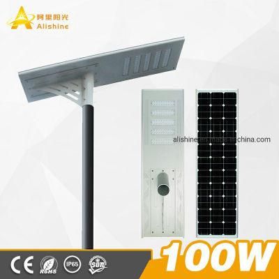 China Supplier High Quality 100W 60W 30W Solar Street Light IP65 Waterproof Road Lamp Slim 30W Outdoor Solar Street Light