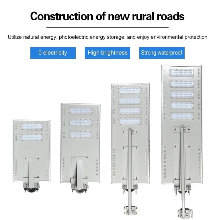 Outdoor LED Lighting Solar Integrated Street Light with Lithium Battery