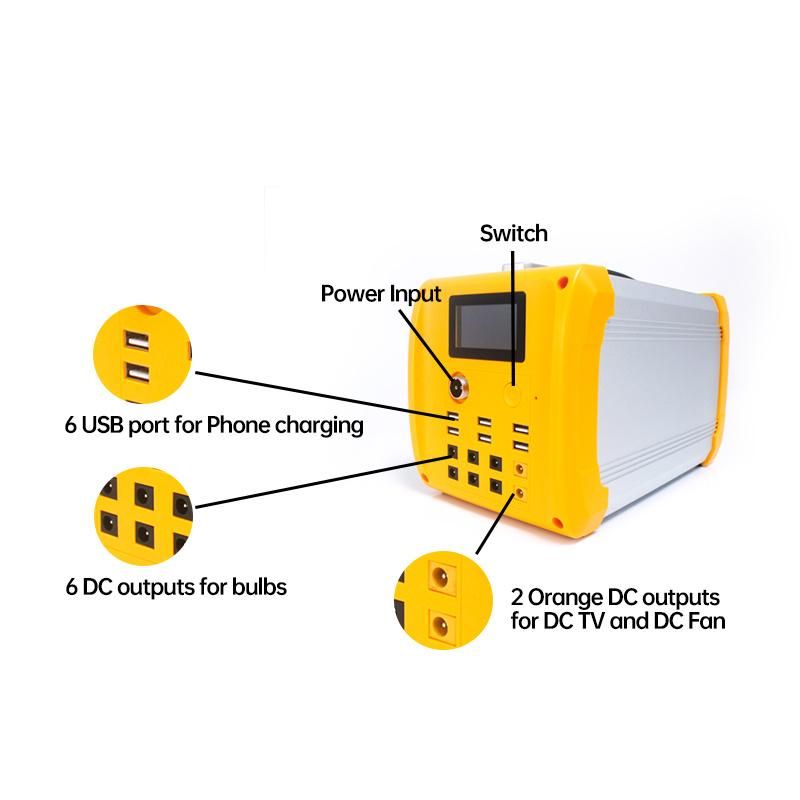 Solar Home System Solar Power Generator Run DC TV and DC Fan