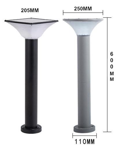 Aluminum Auto on /off Solar Power LED Garden Lawn Lamp