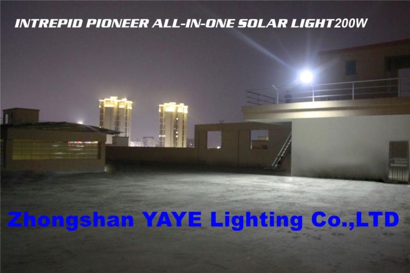 Yaye 2021 Hottest Sell High Quality 100W 200W 300W All in One Solar LED Street Light Outdoor for Public Area Garden Road Lighting with 500PCS Stock Each Watt