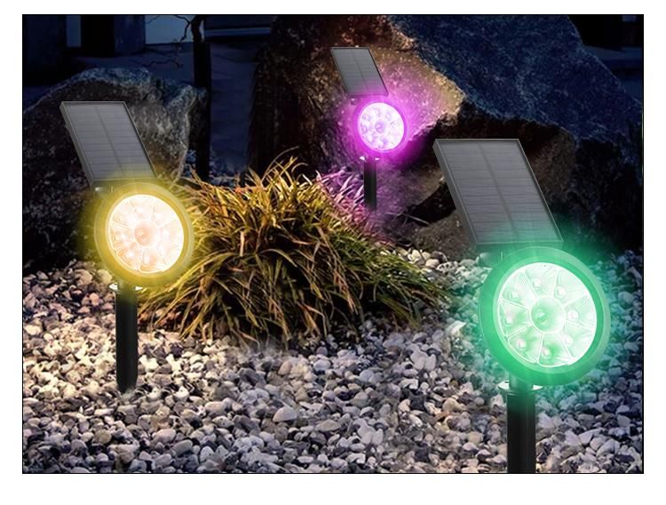 Outdoor Large-Angle Adjustable Hanging Wireless RGB Decoration Garden Ground Lamp