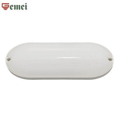 Factory Direct Sales Energy-Saving White Oval 12W LED Moisture-Proof Lamp