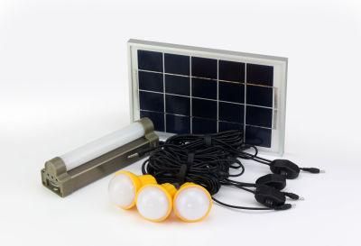 6W Mini Solar Light Kits with Li Battery for Camping