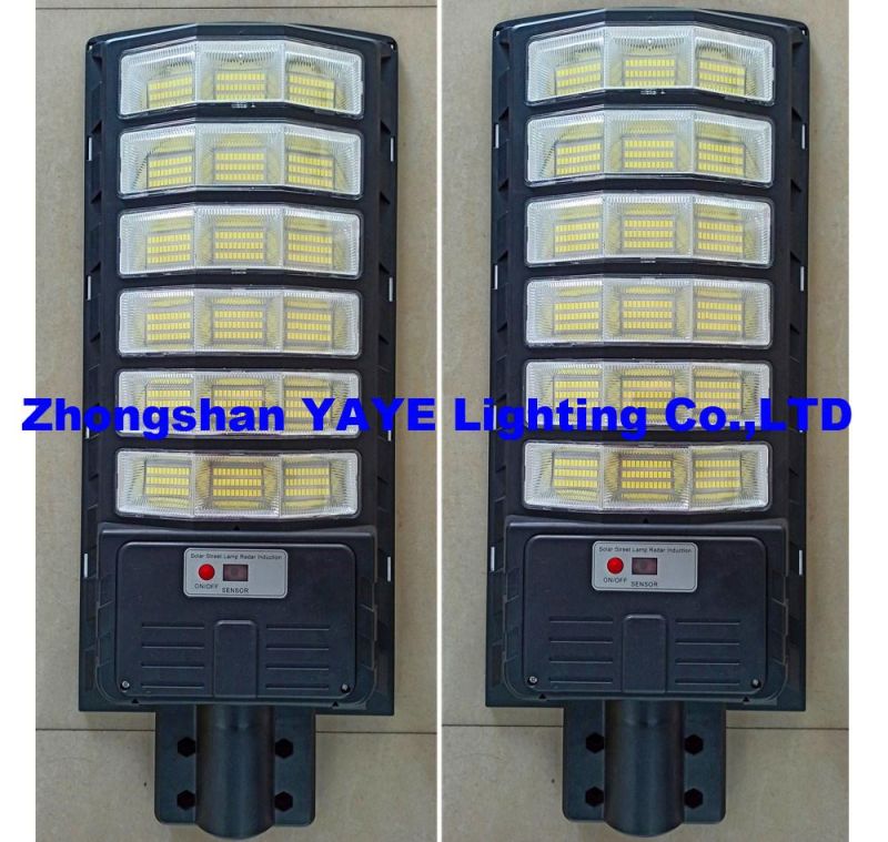 Yaye 2022 Hottest Sell 400W Outdoor Solar LED Street Road Wall Garden Light with Available Watt: 200W/300W/400W / Radar Sensor/Remote Controller 1000PCS Stock