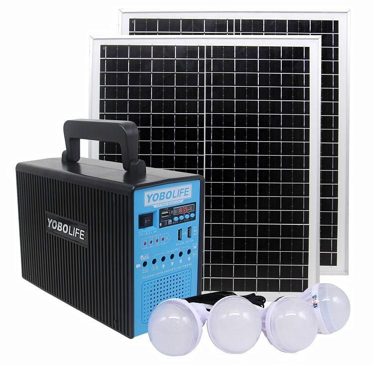 60 W High Power Solar System for Outdoor Camping Light with Cell Charge Function