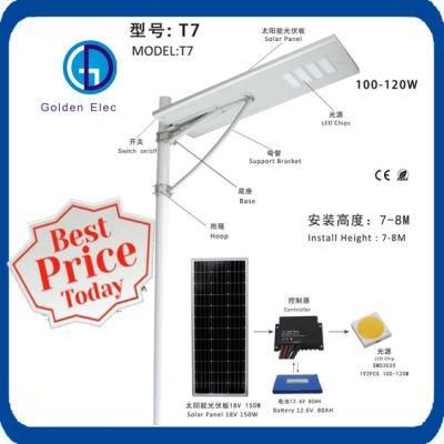 5years Warranty 5W-120W Solar Street Light Solar Panel Energy Outdoor LED Lamp Lighting