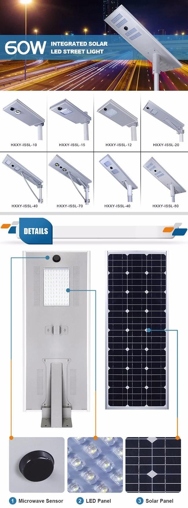 80W All in One Solar Street LED Lamp Outdoor Light