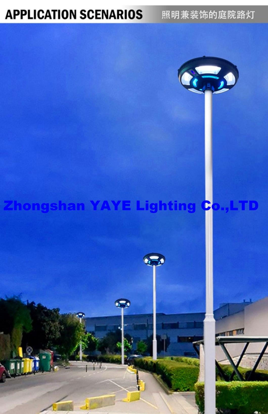 Yaye 300W/400W RGB UFO Solar LED Outdoor Lighting, UFO Solar LED Pathway Light for Outdoor Garden Yard Lawn IP65 & Stock 500PCS Each Watt