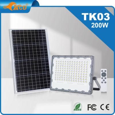 LED Flood Light Remote Control Outdoor Warehouse Lighting Stadium Floodlight Solar 200W