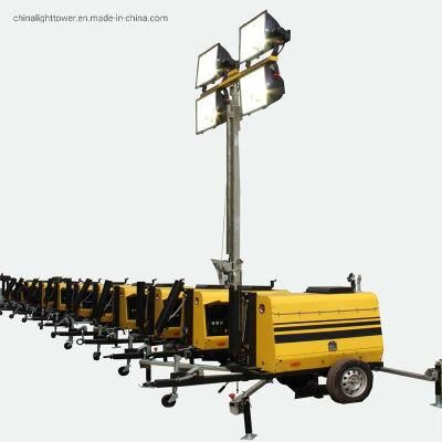 Construction Portable LED Flood Trailer Mobile Lighting Tower Best Price